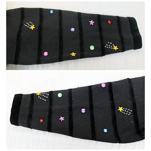 Jack B. Quick Women 3XL Ugly Christmas Holiday Cardigan Sweater Santa Reindeer - Picture 12 of 15